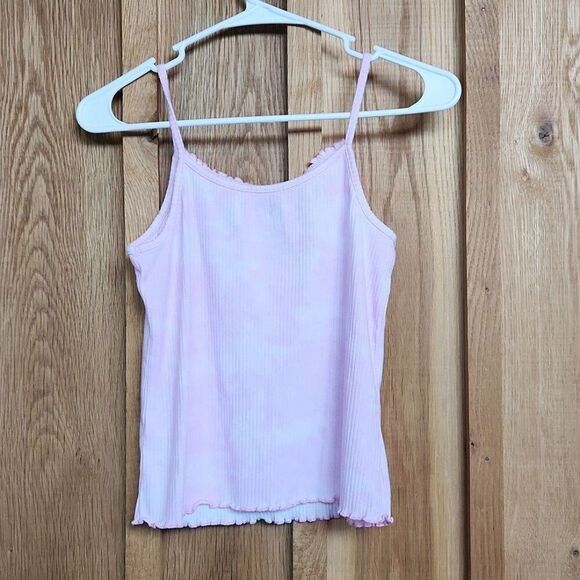 SO Kohls 2 Piece Lightweight Cardigan & Tank Top Set, XL, Pink & White Tie Dye - Picture 6 of 9